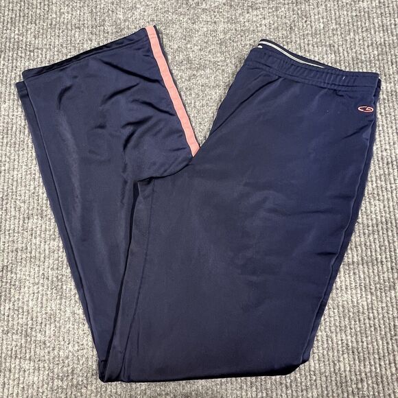 Champion Pants Women Medium Blue Pink Track Joggers Athletic Running‎ Sports - Picture 1 of 12
